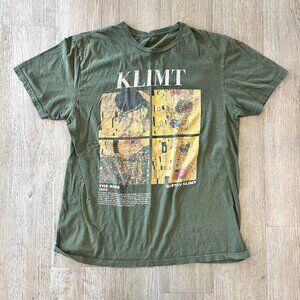 Womens KLIMT Green Short Sleeve Tshirt - L